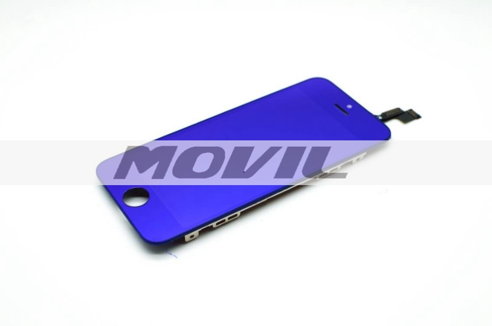 Front Touch Screen Digitizer LCD Display Repair Assembly for iPhone 5S blue
